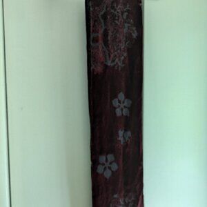 Beautiful Burgundy Velvet Scarf